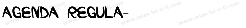 AGENDA REGULA字体转换